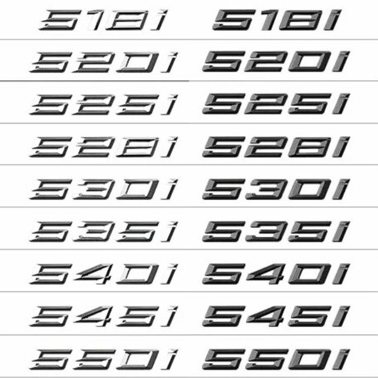 Logo série 5 noir BMW 520d 530d 535d 550i