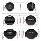 Pack Bouchons Noirs Finition Racing - Huile / Lave-Glace / Liquide Refroidissement