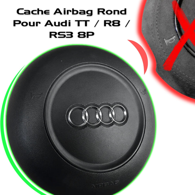 Couvercle cache airbag de volant compatible Audi A4 A5 B8 2008-2016