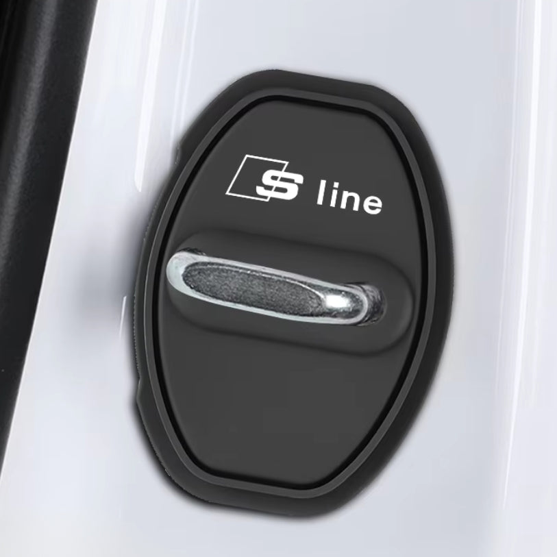Protections / Cache Serrure de Porte Inox pour Audi / S-line / RS