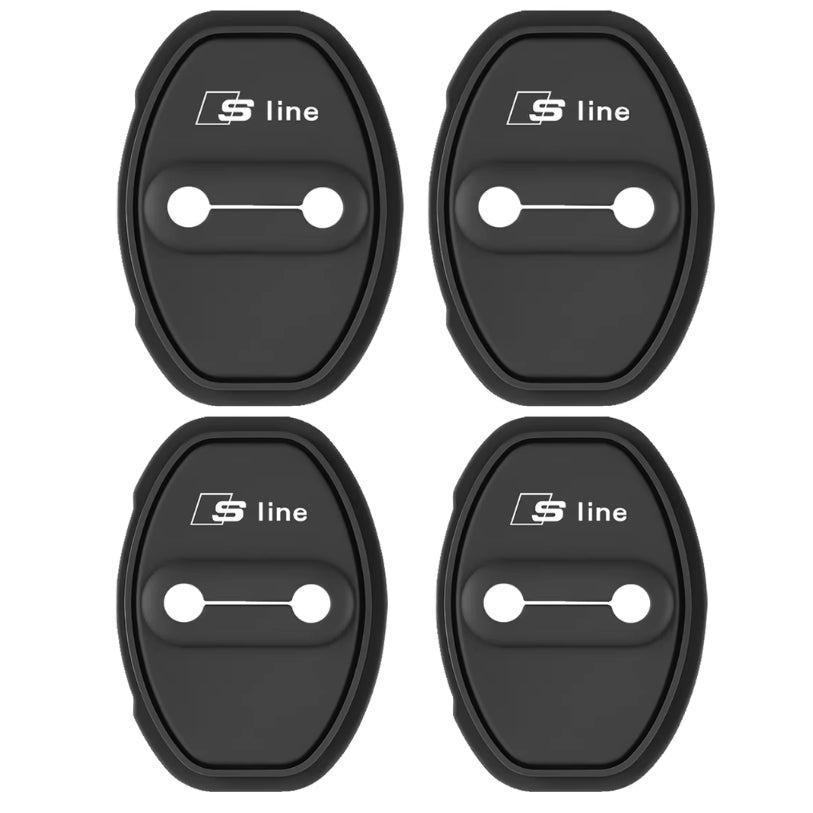 Protections / Cache Serrure de Porte Inox pour Audi / S-line / RS