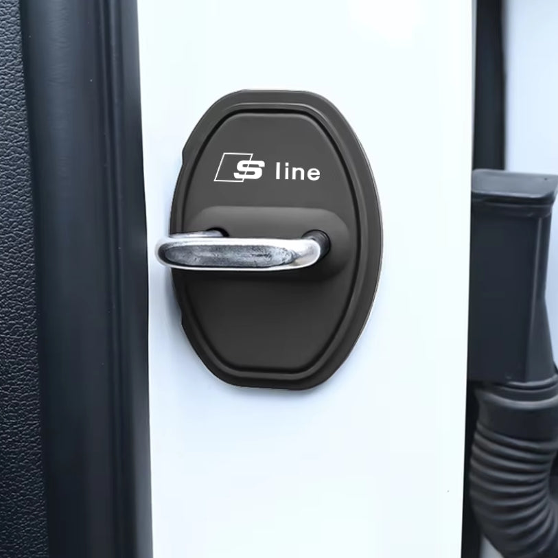 Protections / Cache Serrure de Porte Inox pour Audi / S-line / RS