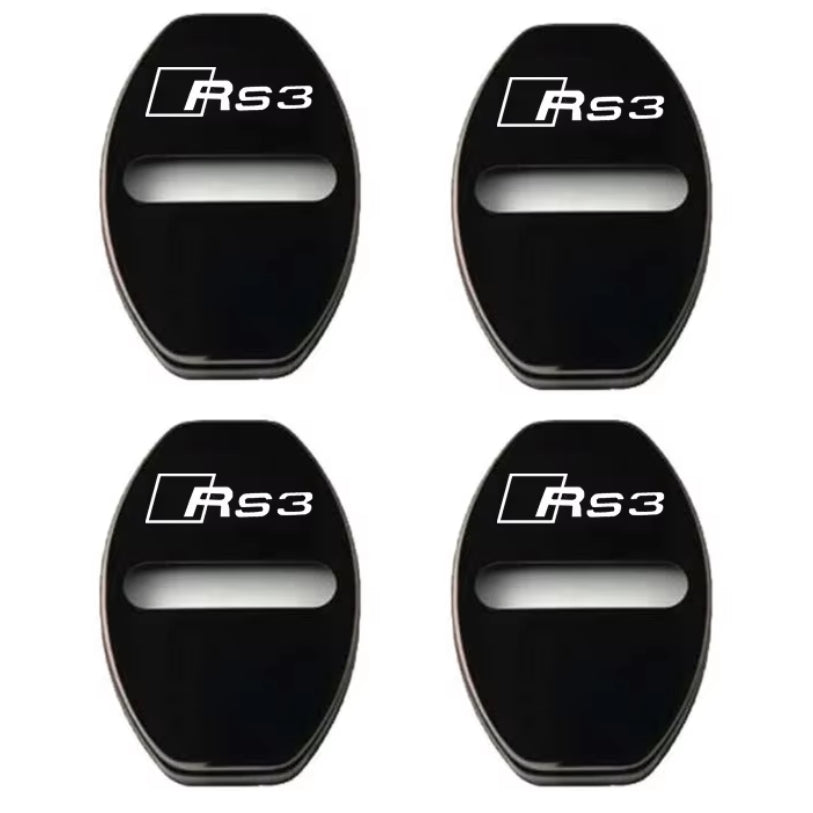 Protections / Cache Serrure de Porte Inox pour Audi / S-line / RS