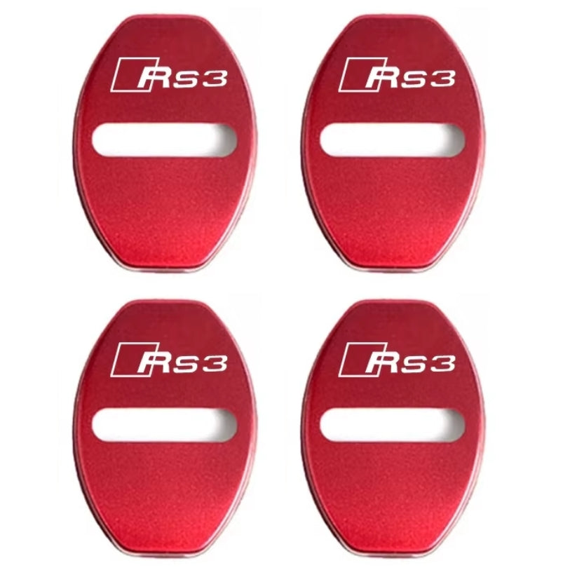 Protections / Cache Serrure de Porte Inox pour Audi / S-line / RS