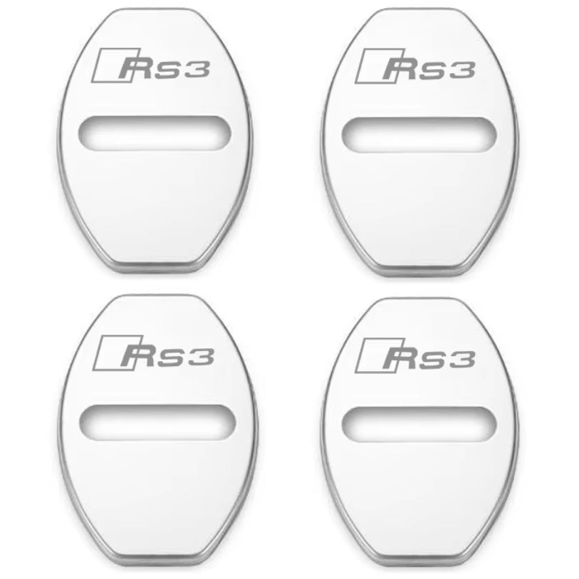 Protections / Cache Serrure de Porte Inox pour Audi / S-line / RS