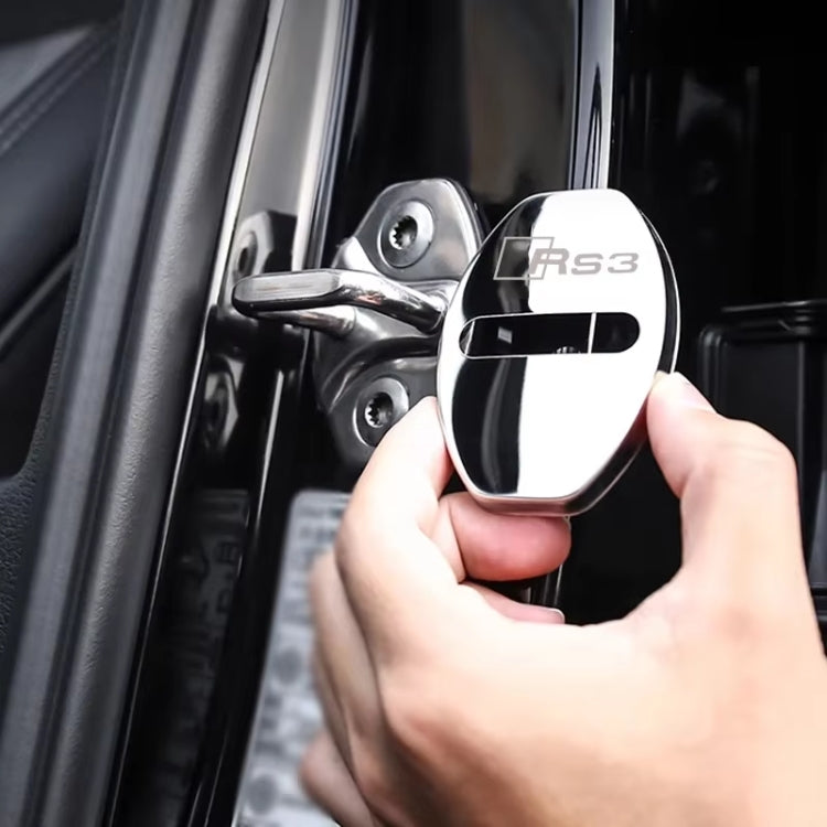 Protections / Cache Serrure de Porte Inox pour Audi / S-line / RS