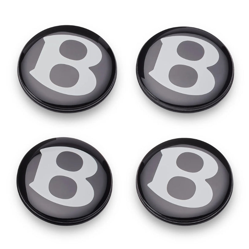 Caches Moyeux de Jantes Luxe compatible Bentley - Set de 4
