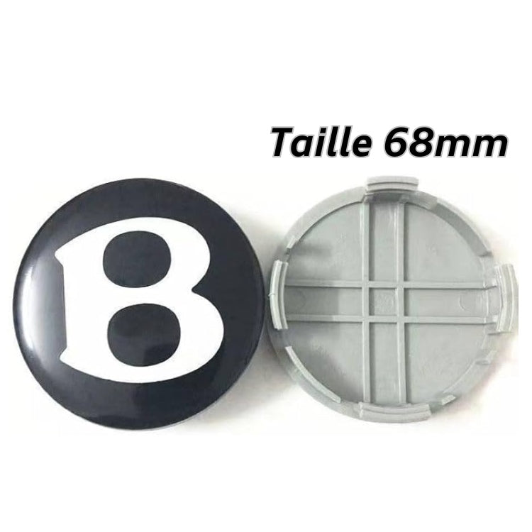 Caches Moyeux de Jantes Luxe compatible Bentley - Set de 4