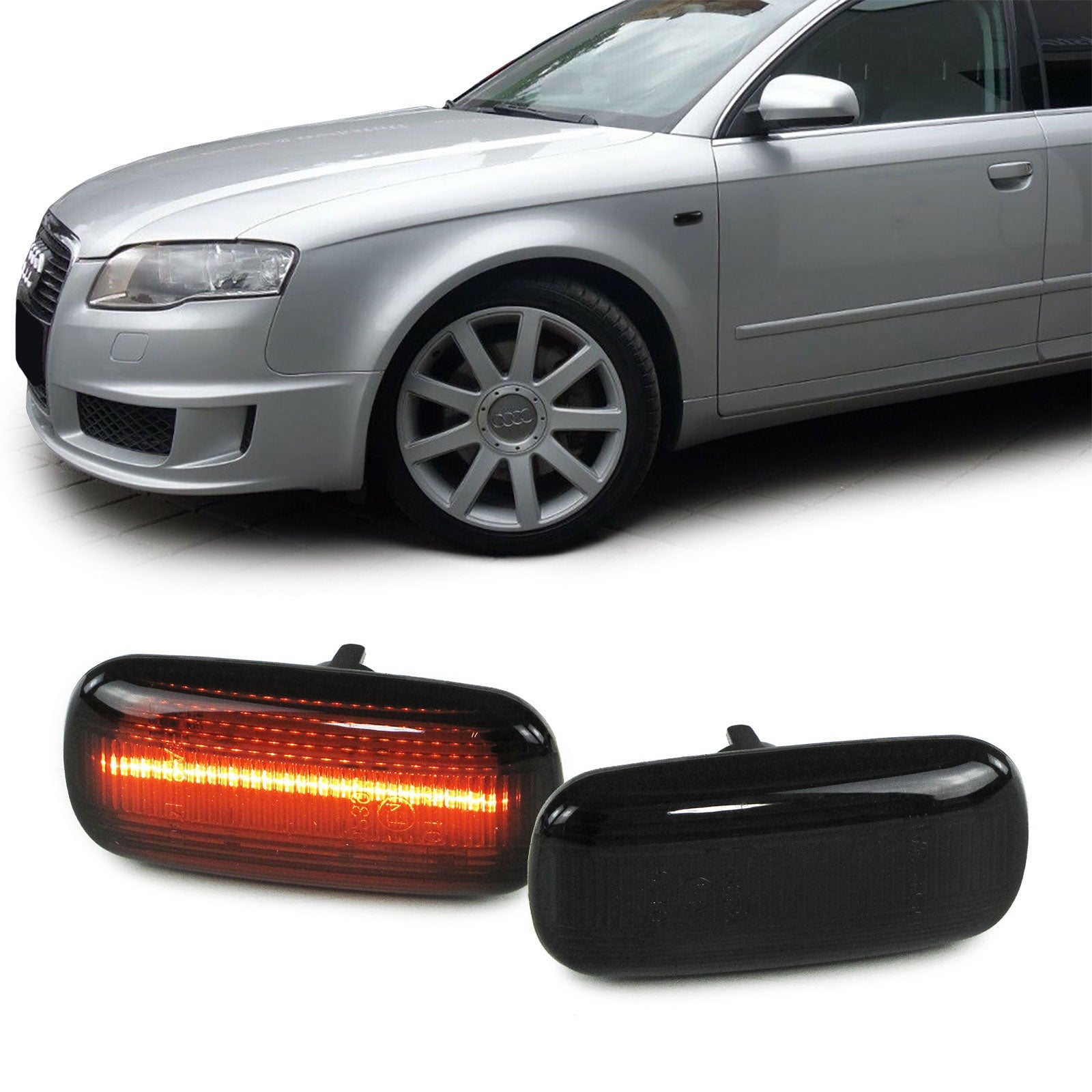 Clignotants Latéraux LED Séquentiels compatibles Audi A3 8P / A4 B6 B7