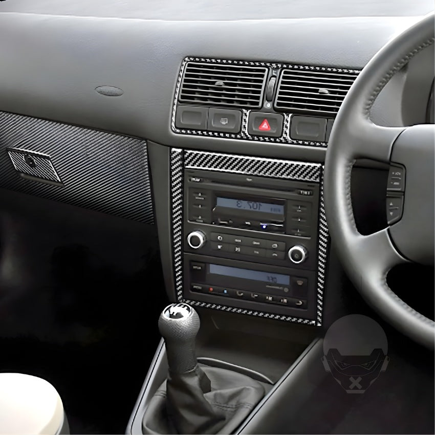 Garnitures de Console et Portes Effet Carbone VW Golf IV MK4