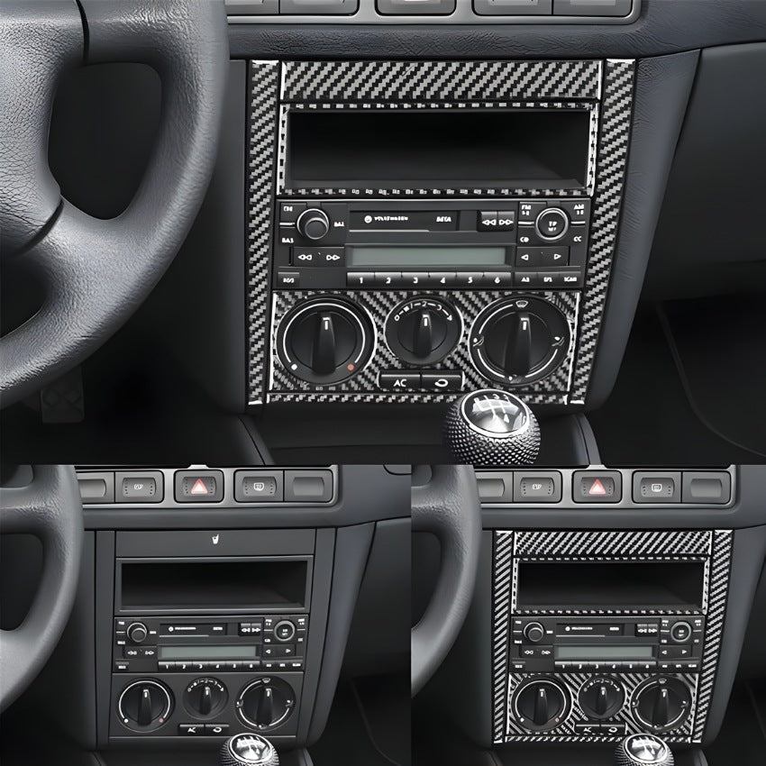 Garnitures de Console et Portes Effet Carbone VW Golf IV MK4
