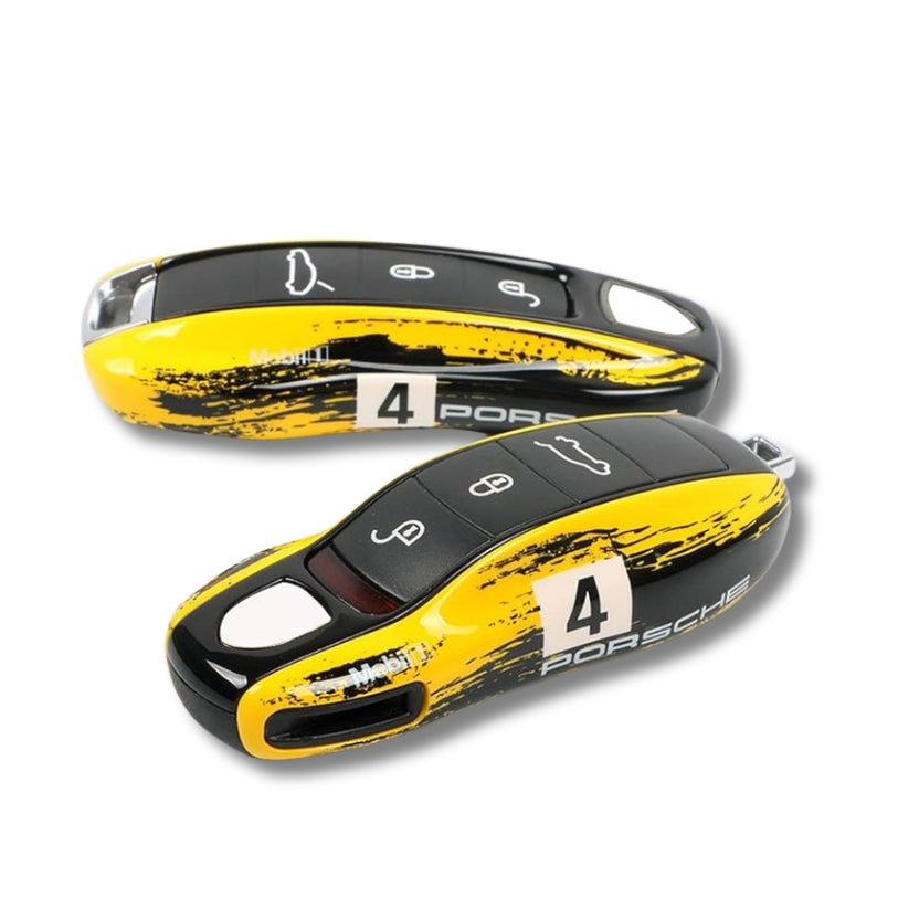Étui de Clé Porsche aux Couleurs Gulf Racing - Modèle de Collection