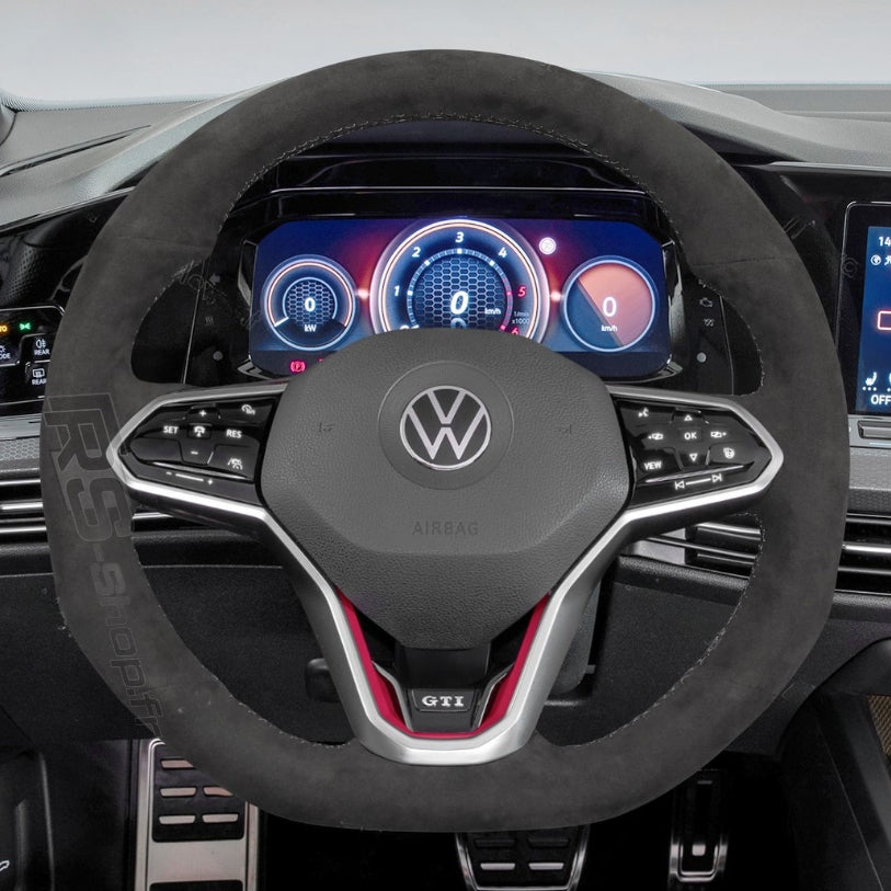 Revêtement volant S-line style Volkswagen Golf VIII MK8 GTI / R