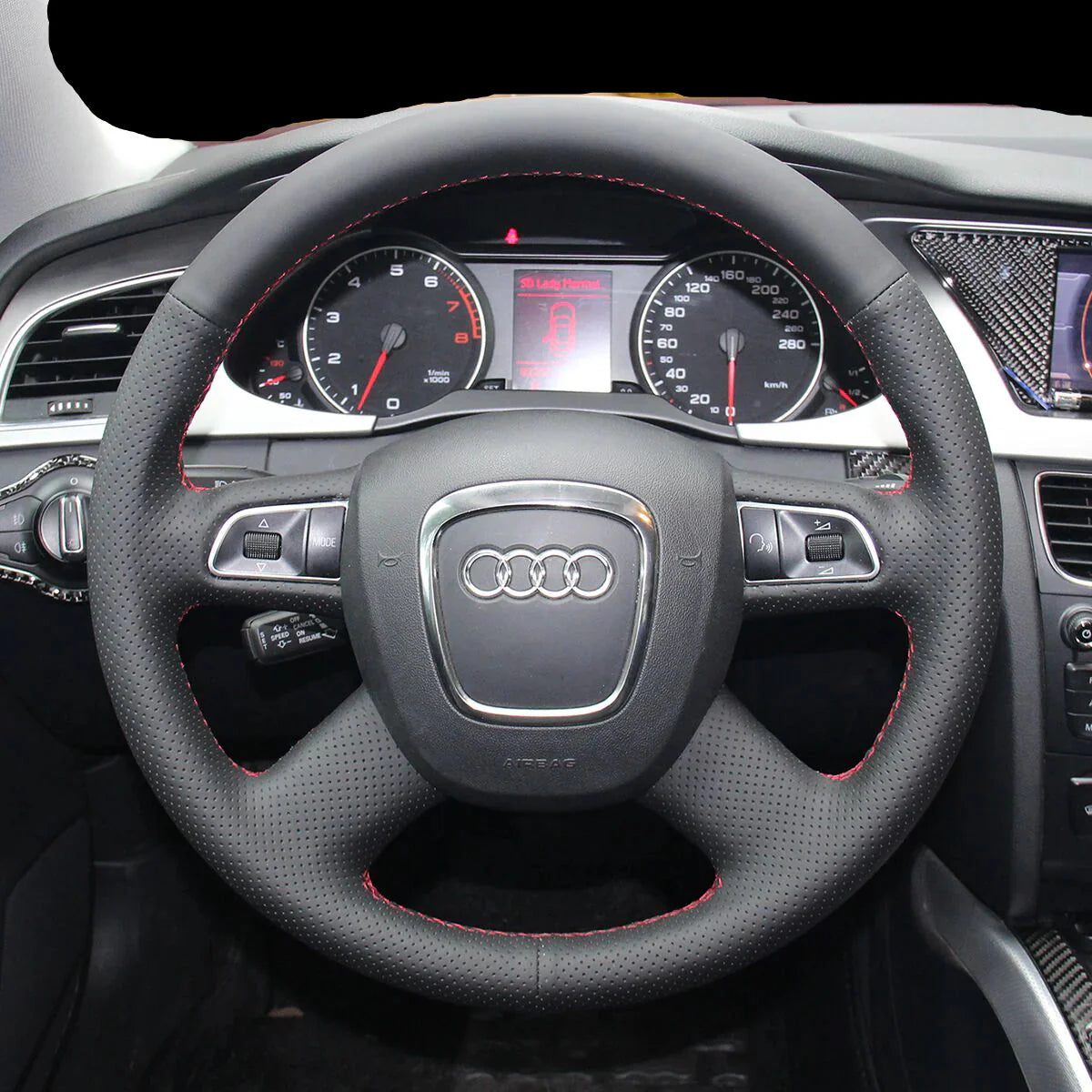 Revêtement de volant pour Audi A4 B7 - Version volant 4 branches