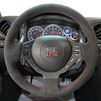 Housse de volant alcantara et cuir pour Nissan GT-R R35