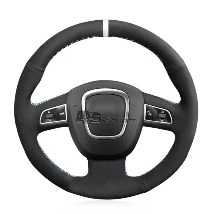 Couvre-volant spécifique Audi A4 S4 RS4 B7 - Volant 3 branches