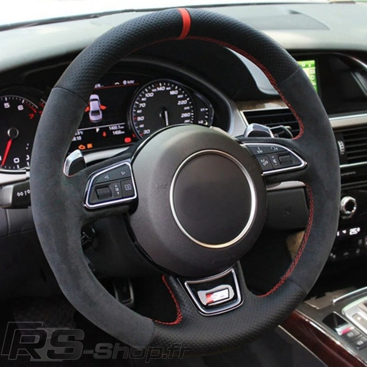 Housse de volant forme ronde pour Audi A4 A5 Q5 B8