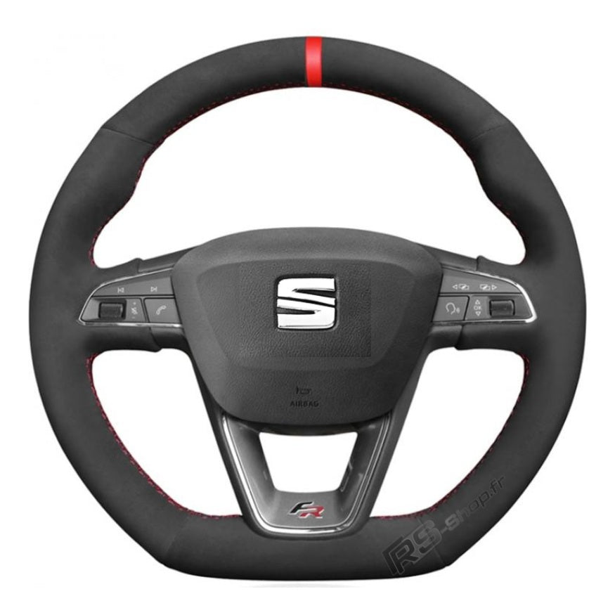Couvre-volant sport pour Seat Leon Cupra et Finition FR