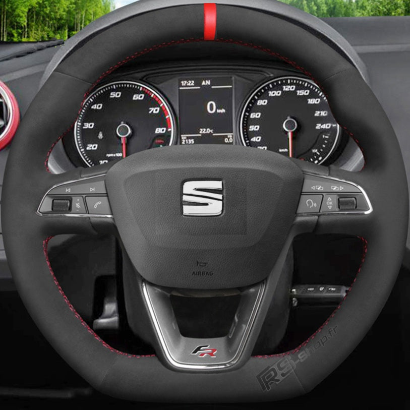 Couvre-volant sport pour Seat Leon Cupra et Finition FR