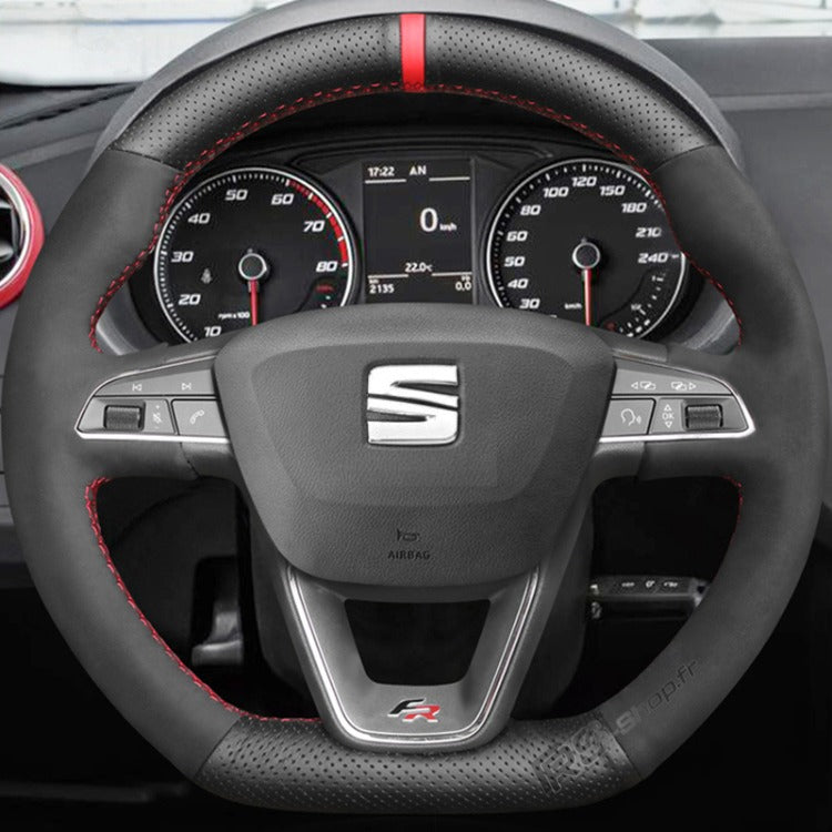 Couvre-volant sport pour Seat Leon Cupra et Finition FR