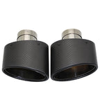 Sortie d'Échappement Ovale Noire Type RS3 - 90x150mm