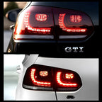 Paire de Feux Arrière à LED Look Cerise pour Volkswagen Golf VI MK6