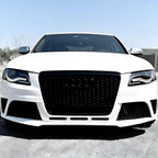 Calandre Look RS4 / RS5 Nid d'Abeille Noir pour Audi A4 A5 B8 B9