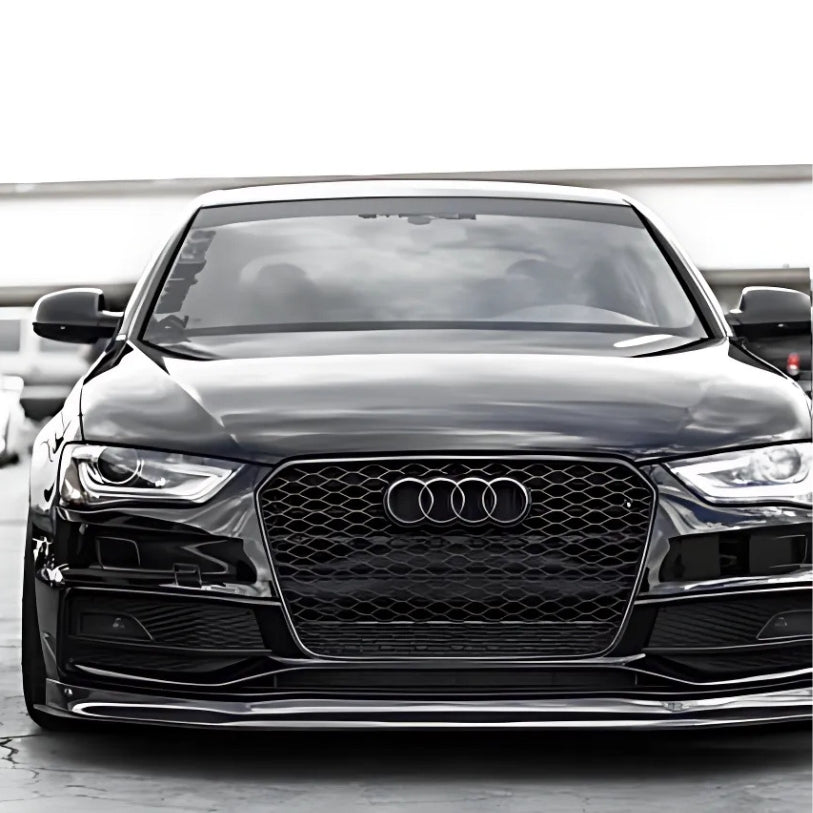 Calandre Look RS4 / RS5 Nid d'Abeille Noir pour Audi A4 A5 B8 B9