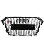 Calandre Look RS4 / RS5 Nid d'Abeille Noir pour Audi A4 A5 B8 B9