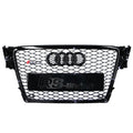 Calandre Look RS4 / RS5 Nid d'Abeille Noir pour Audi A4 A5 B8 B9