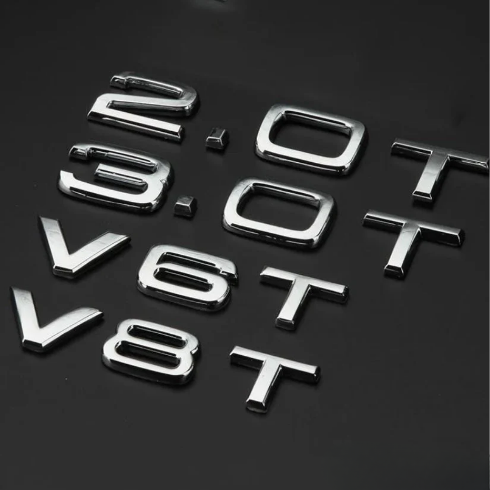 Logo motorisation Audi 2.0T 3.0T V6T V8T V10