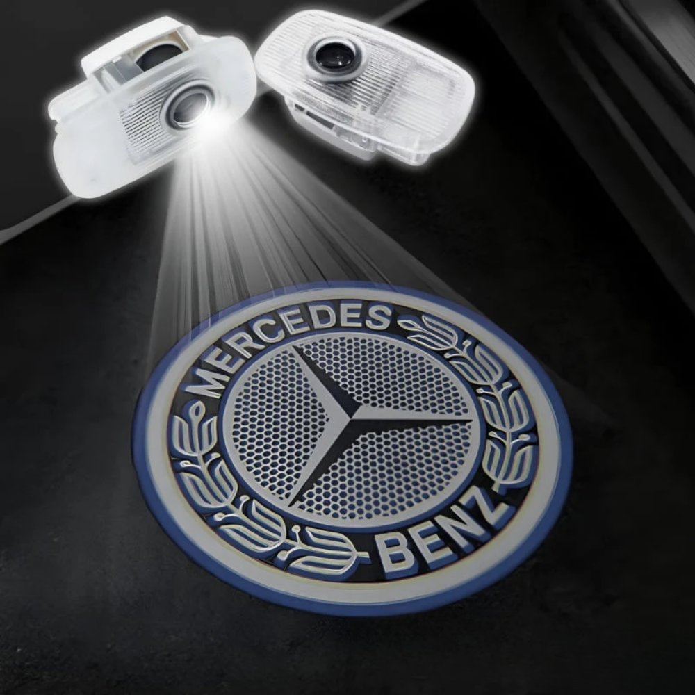 Projecteur LED de porte projection logo Mercedes-Benz
