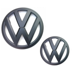 Logo VW noir 3D relief pour Volkswagen Golf V VI VII