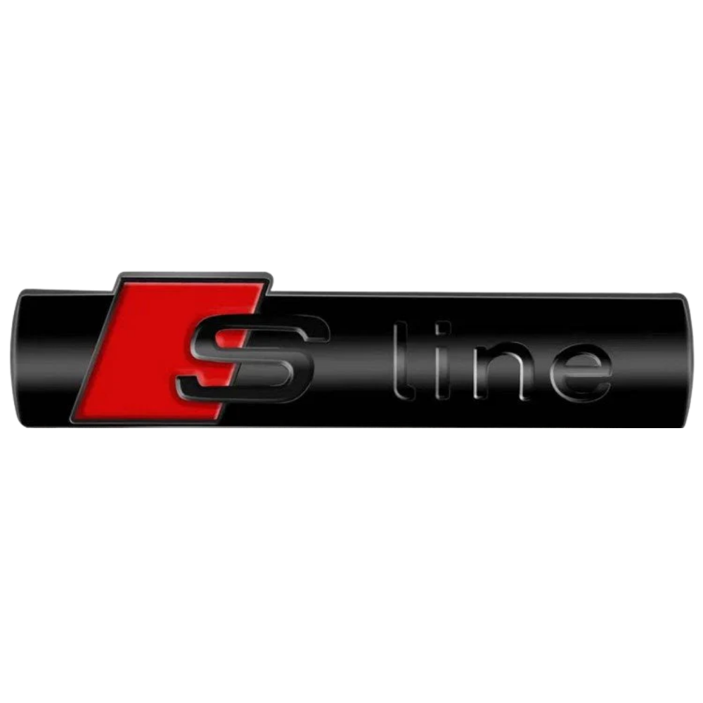 Logo adhésif S-line pour ailes ou calandre Audi