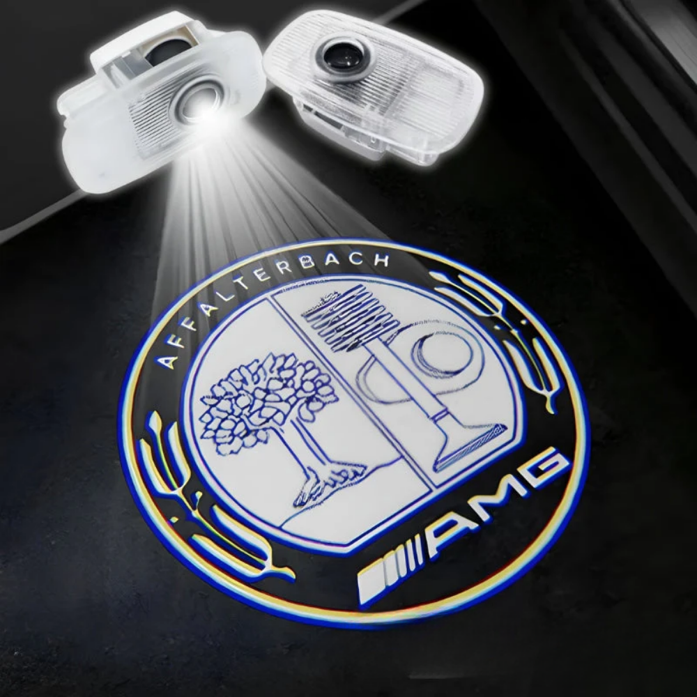 Projecteur LED de porte projection logo Mercedes-Benz