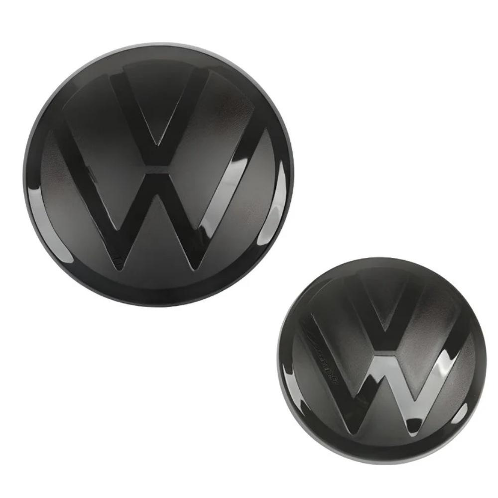 Logo VW noir finition Facelift pour Golf VI VII VIII