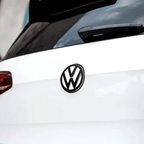 Logo VW noir 3D relief pour Volkswagen Golf V VI VII