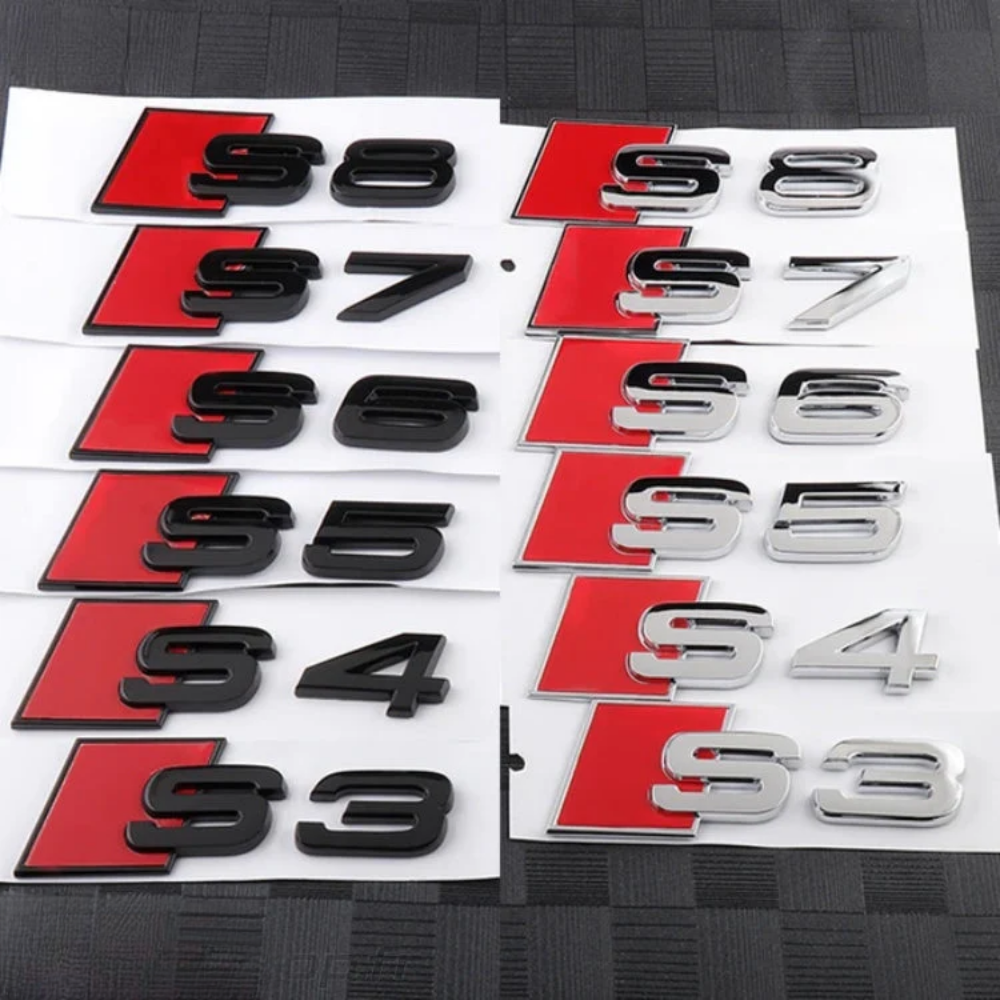 Logo S-line pour Audi S3 S4 S5 S6 S8