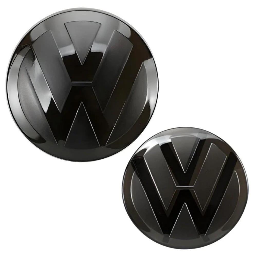 Logo VW noir finition Facelift pour Golf VI VII VIII