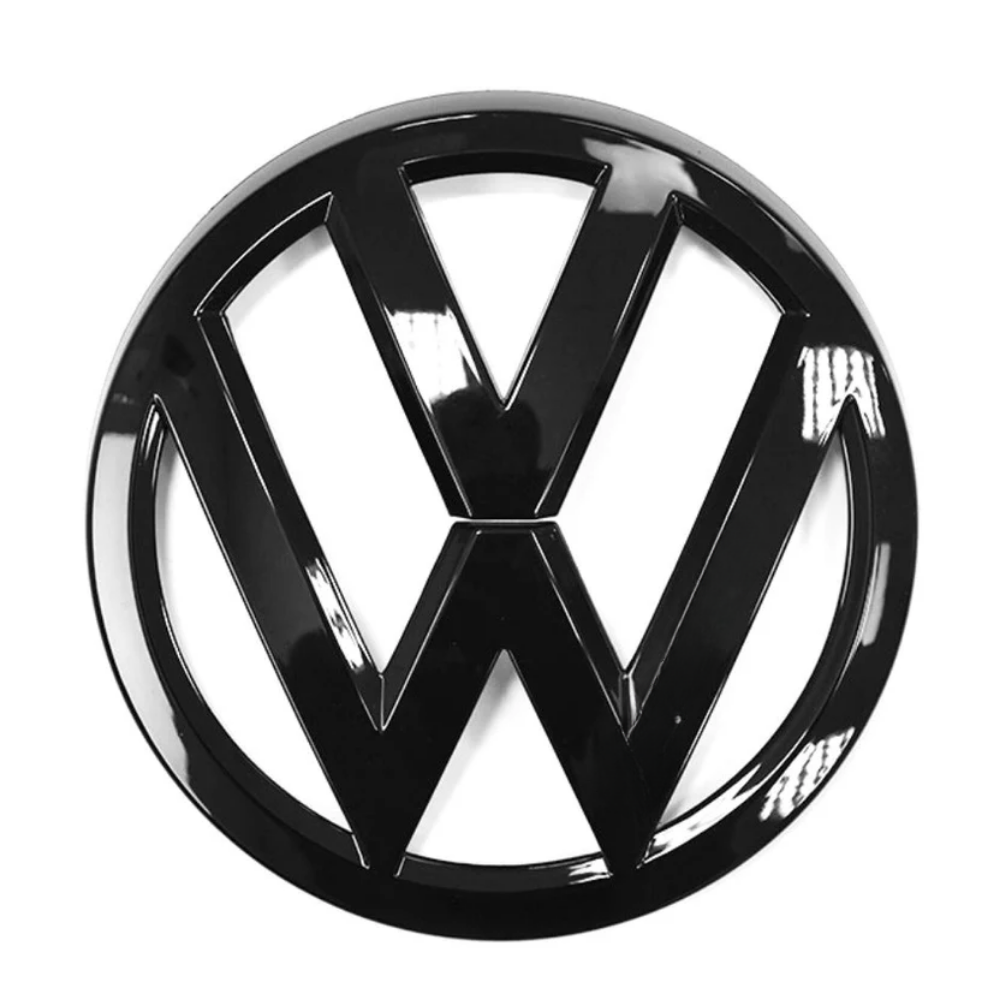 Logo VW noir 3D relief pour Volkswagen Golf V VI VII