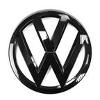 Logo VW noir 3D relief pour Volkswagen Golf V VI VII