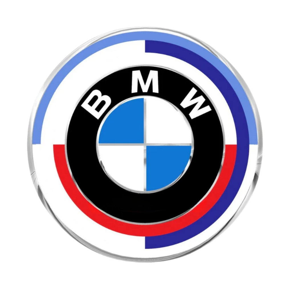 Logo BMW noir et bleu pour remplacement emblème