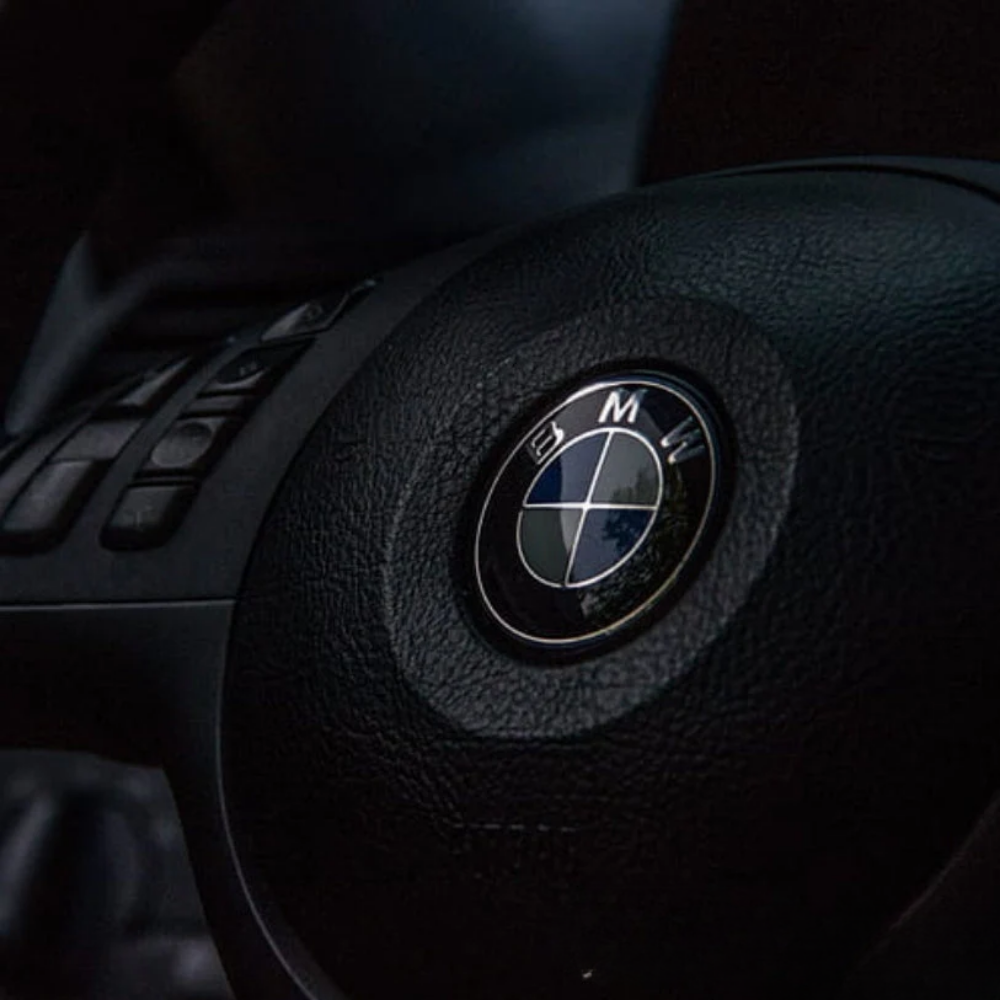 Logo BMW noir et bleu pour remplacement emblème
