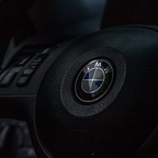 Logo BMW noir et bleu pour remplacement emblème