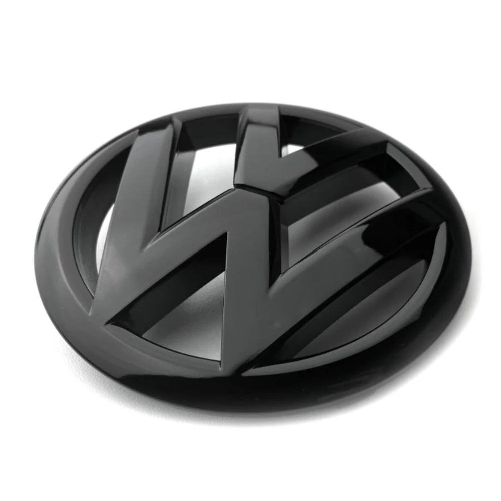 Logo VW noir 3D relief pour Volkswagen Golf V VI VII