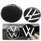 Logo VW noir finition Facelift pour Golf VI VII VIII