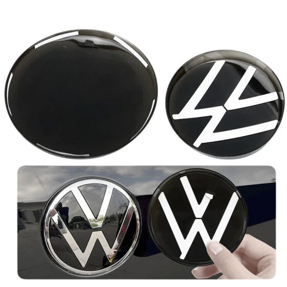 Logo VW noir finition Facelift pour Golf VI VII VIII