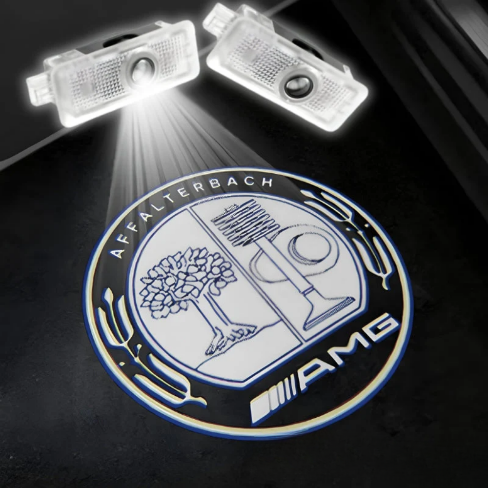 Projecteur LED de porte projection logo Mercedes-Benz