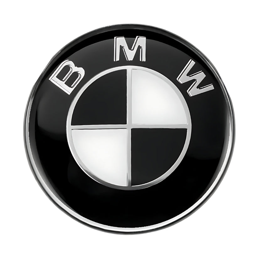 Logo BMW noir et bleu pour remplacement emblème