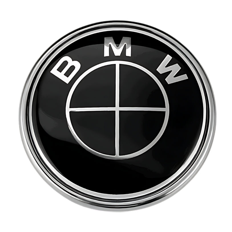 Logo BMW noir et bleu pour remplacement emblème